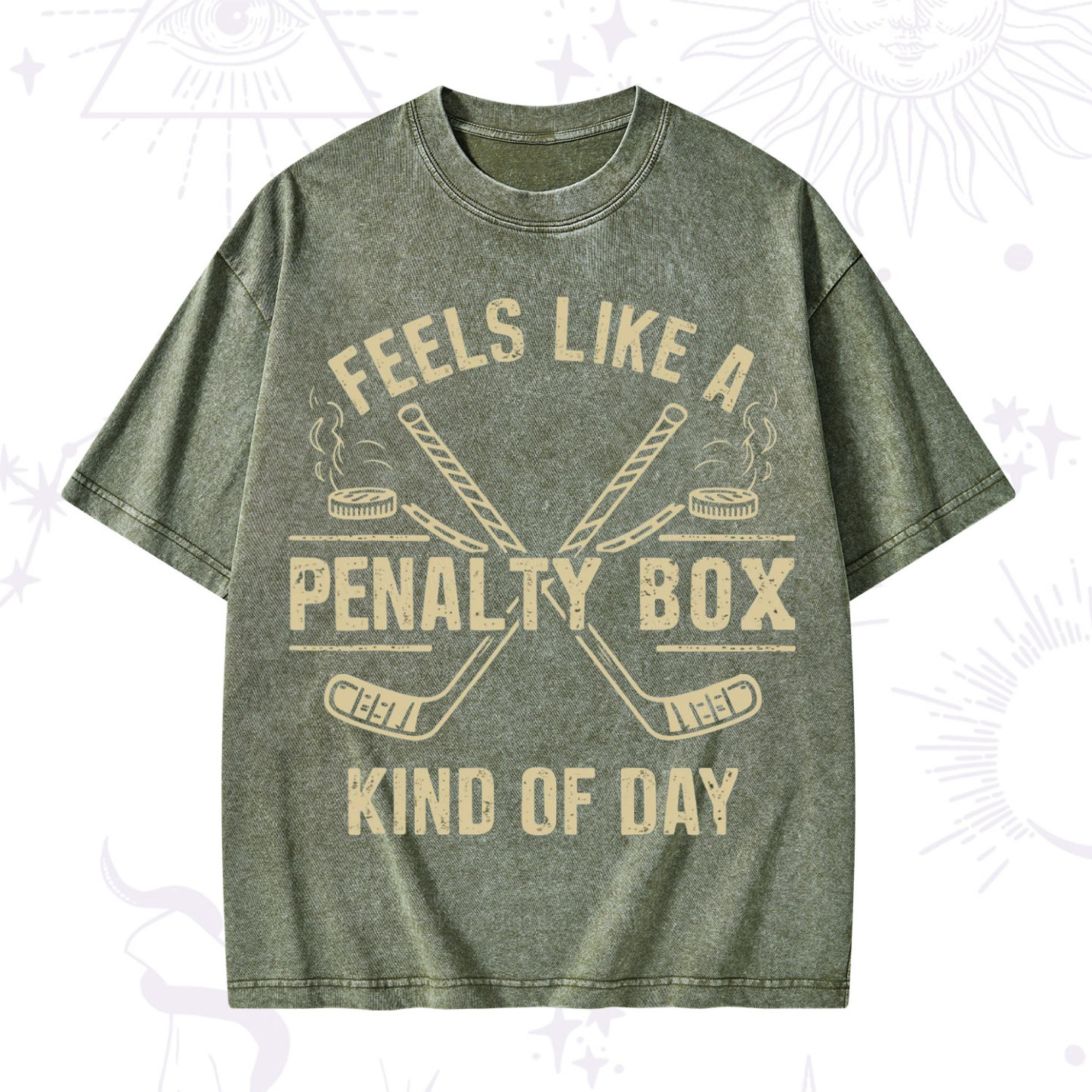 Purplehecate Feels Like A Penalty Box Kind Of Day Washed T-Shirt