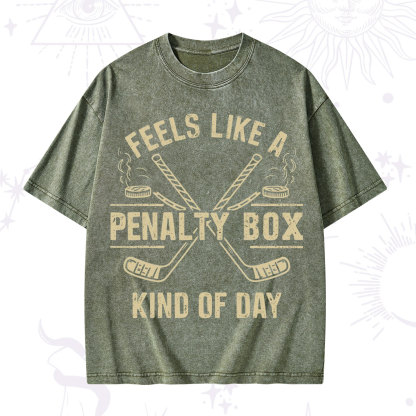 Purplehecate Feels Like A Penalty Box Kind Of Day Washed T-Shirt