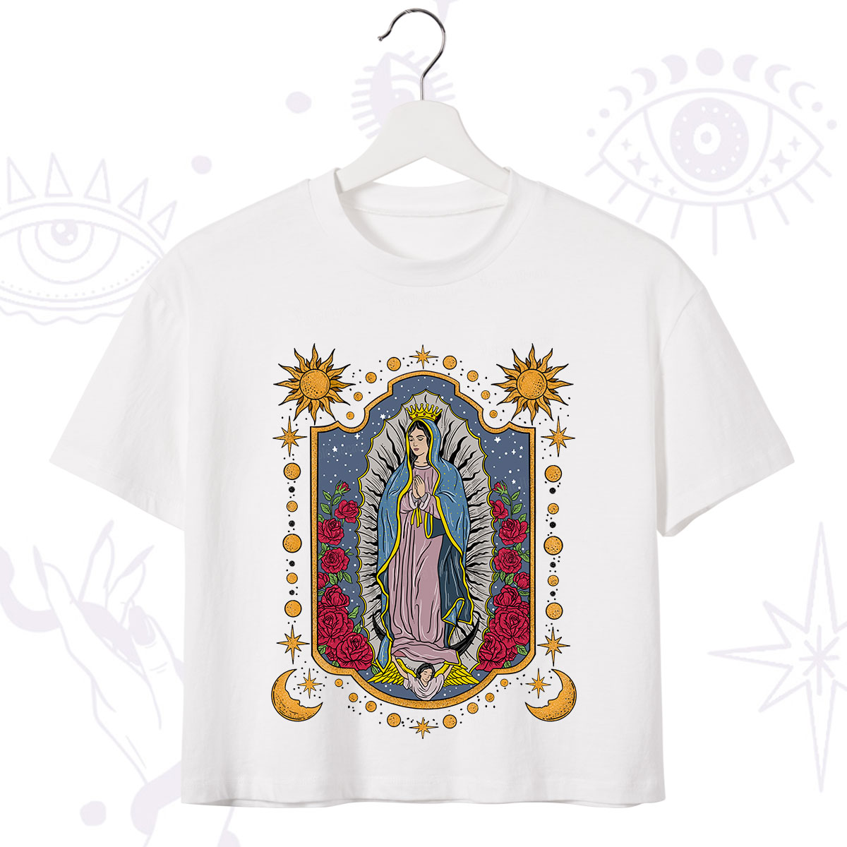 Purplehecate Our Lady of Guadalupe Crop T-Shirt