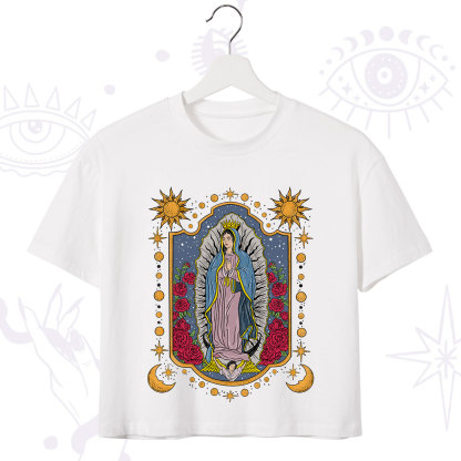 Purplehecate Our Lady of Guadalupe Crop T-Shirt