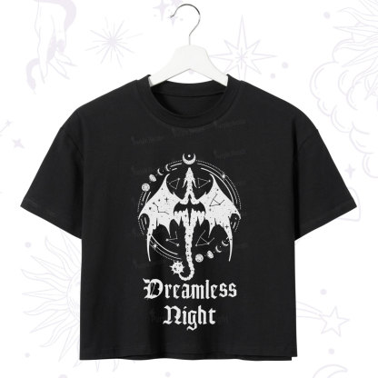 Purplehecate Dreamless Night Dragon Crop T-Shirt
