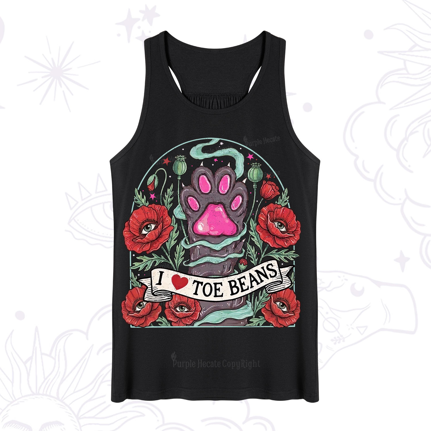 Purplehecate Toe Beans Lover Paw Tank