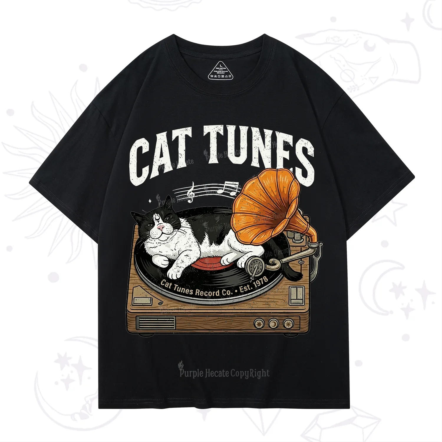Purplehecate Cat Tunes T-Shirt