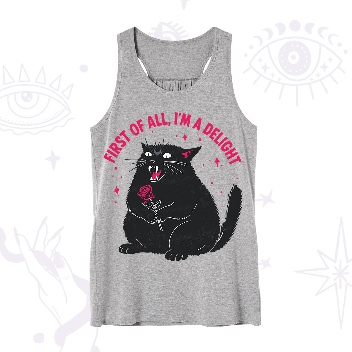 Purplehecate First Of All I'm A Delight Cat Tank