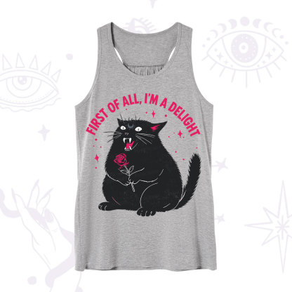 Purplehecate First Of All I'm A Delight Cat Tank