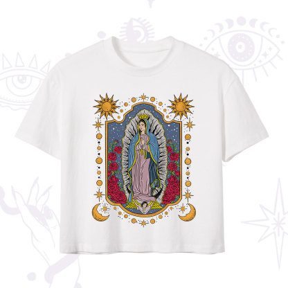 Purplehecate Our Lady of Guadalupe Crop T-Shirt