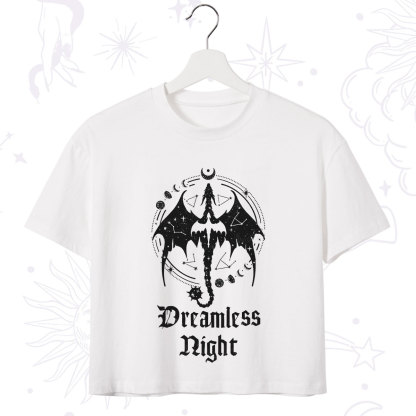 Purplehecate Dreamless Night Dragon Crop T-Shirt