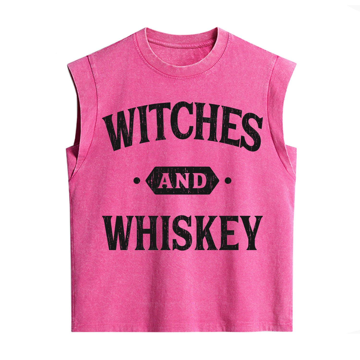 Purplehecate Witches and Whiskey Vintage Washed Tank