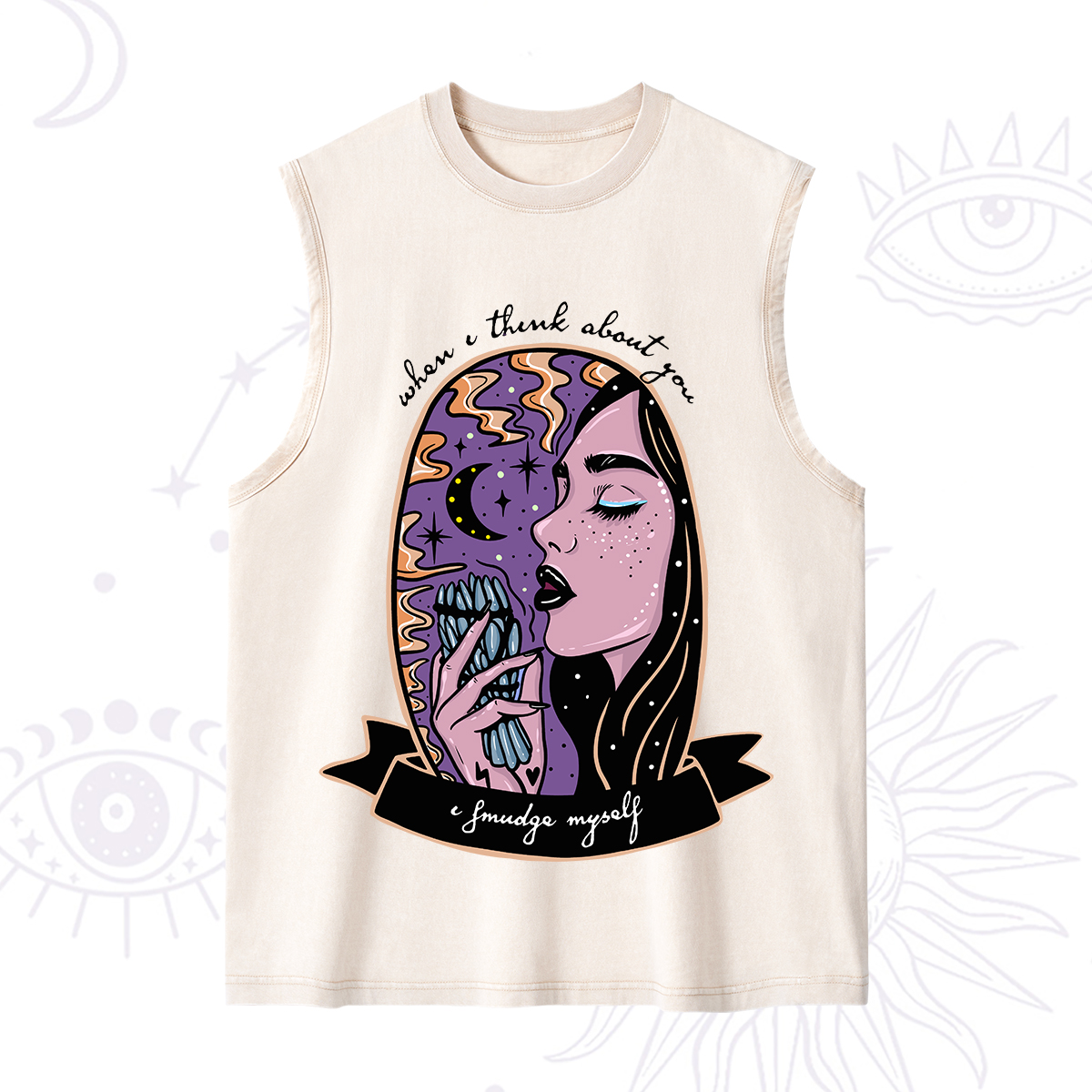 Purplehecate When I Think About You Washed Tank