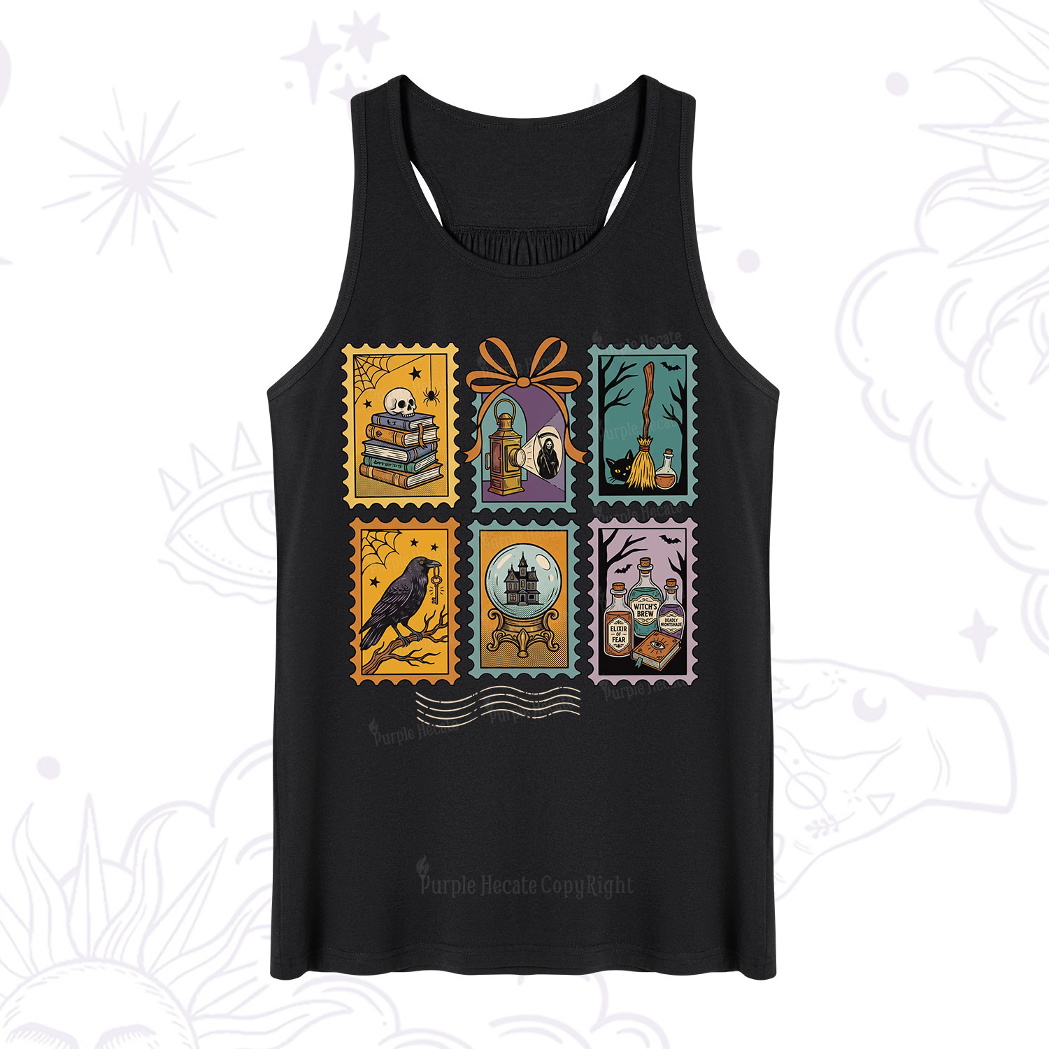 Purplehecate Halloween Witch Raven Castle Potions Tank