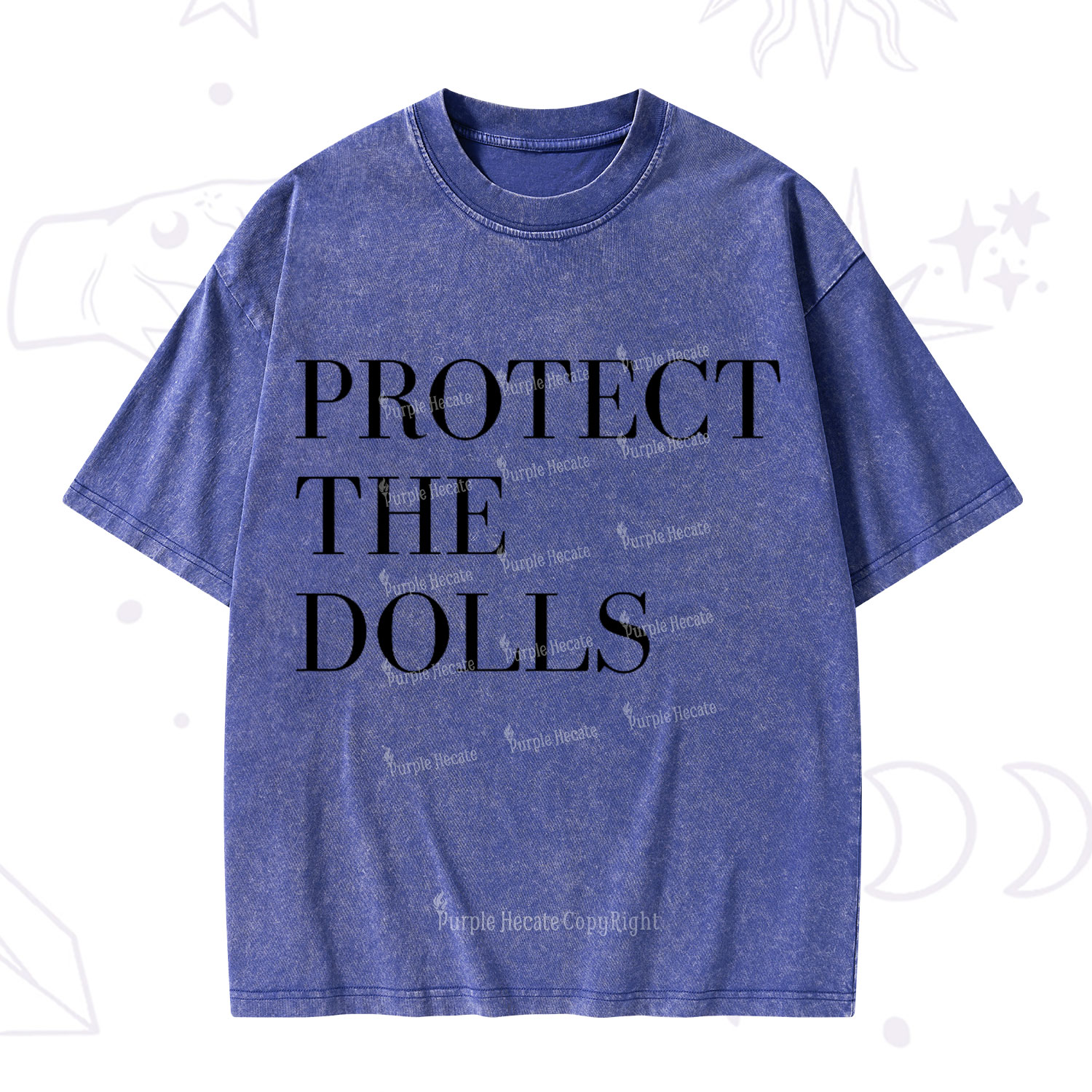 Purplehecate Protect The Dolls Washed T-Shirt