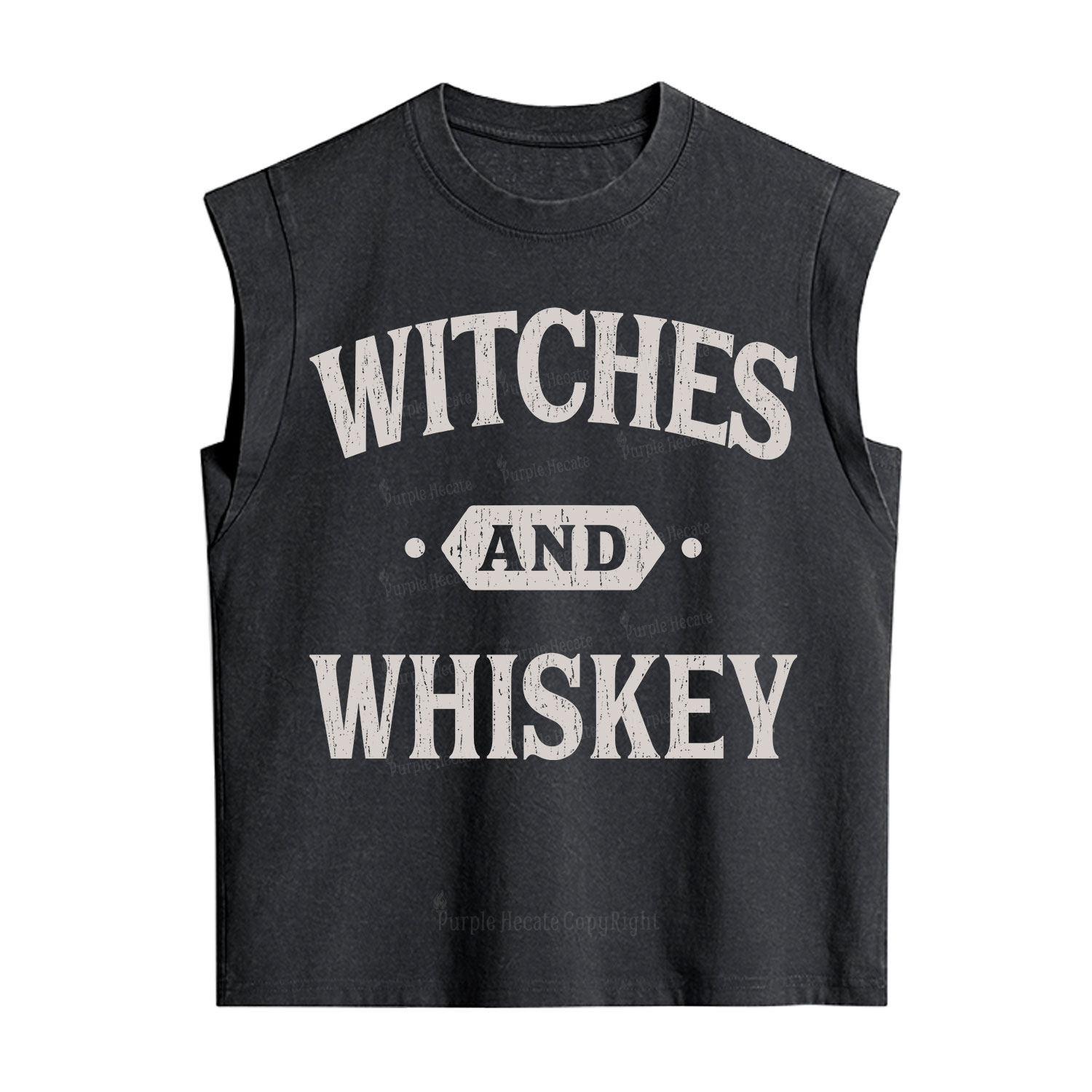 Purplehecate Witches and Whiskey Vintage Washed Tank