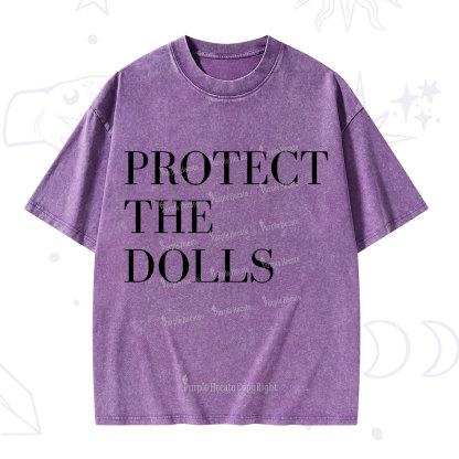 Purplehecate Protect The Dolls Washed T-Shirt
