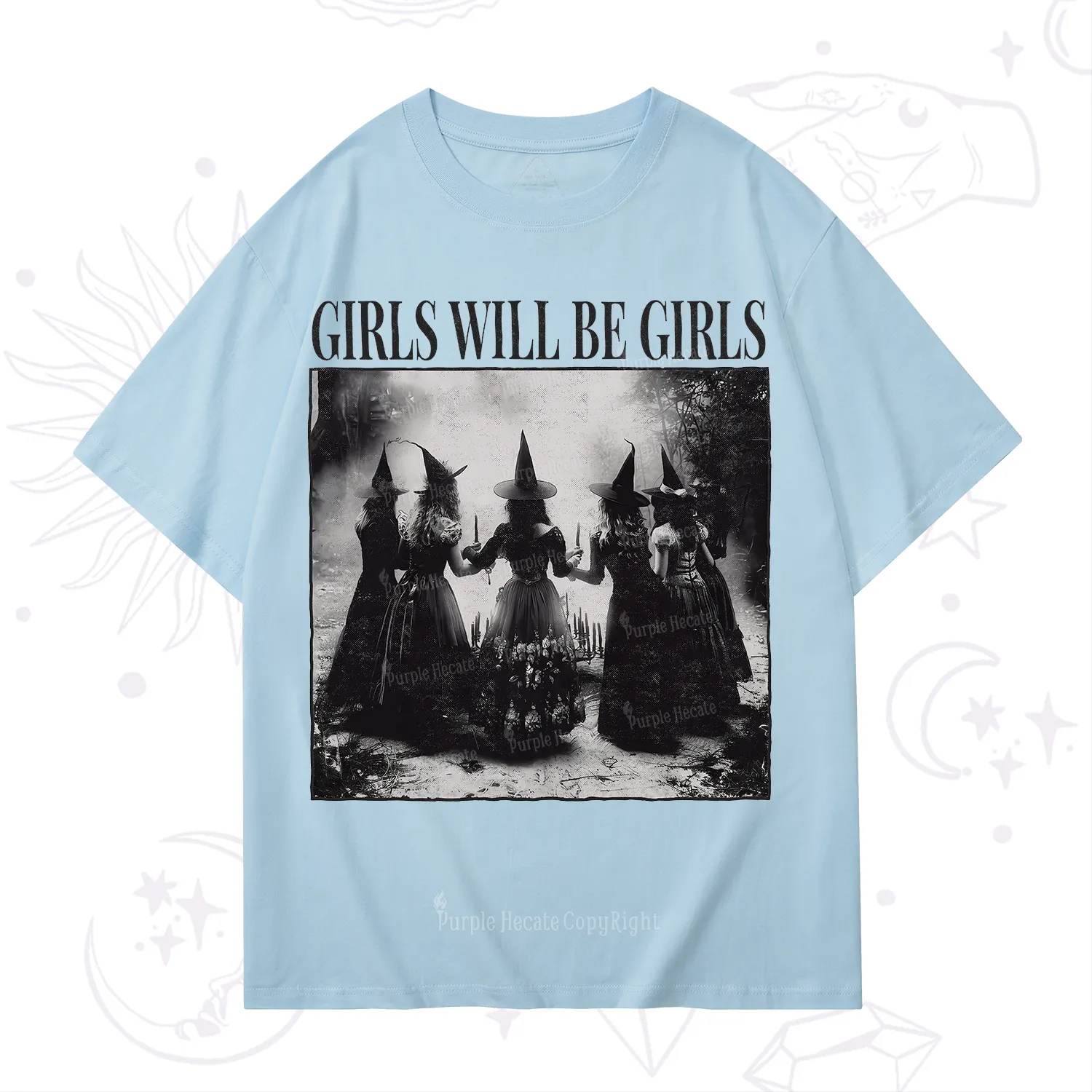Purplehecate Girl Will Be Girl Witch T-Shirt