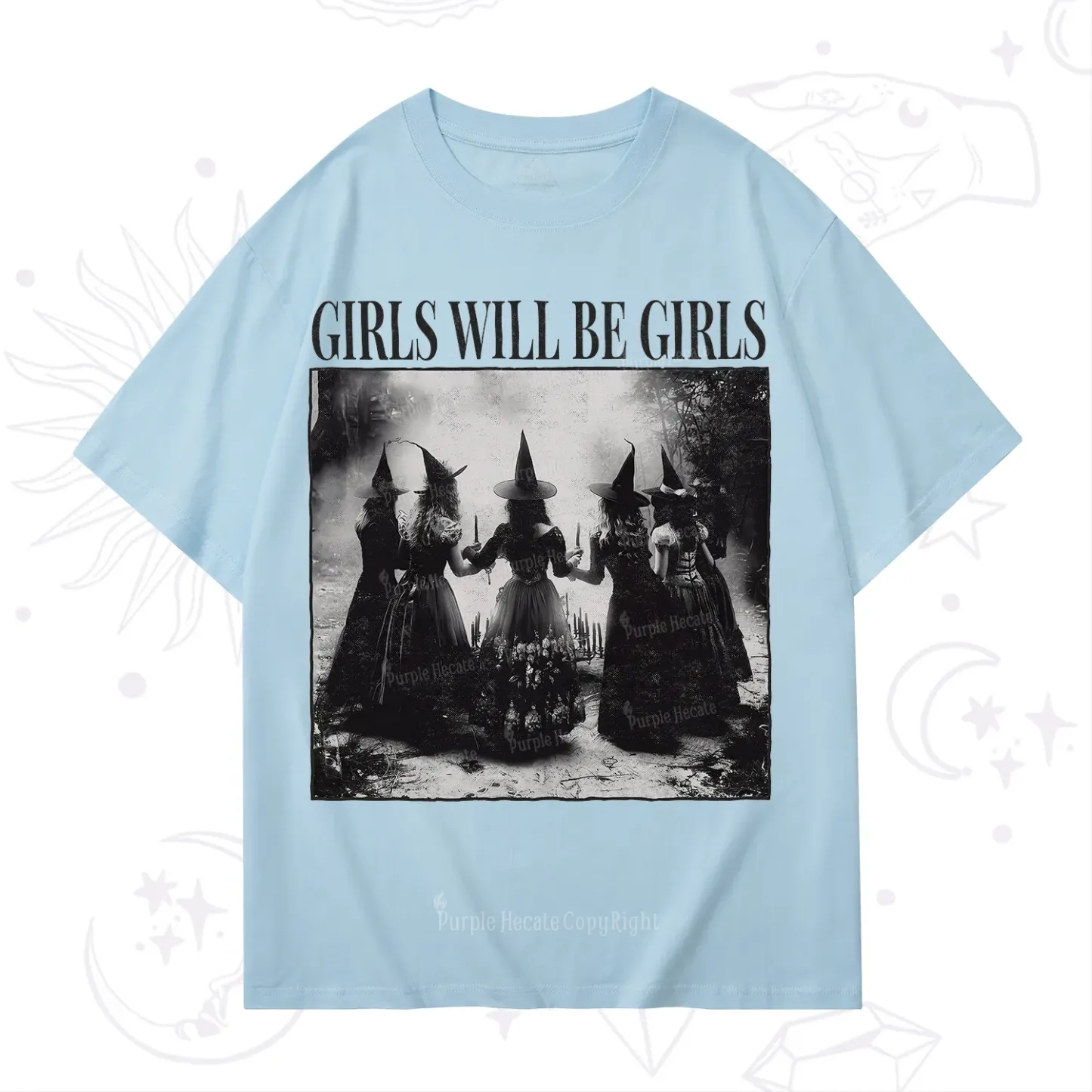 Purplehecate Girl Will Be Girl Witch T-Shirt