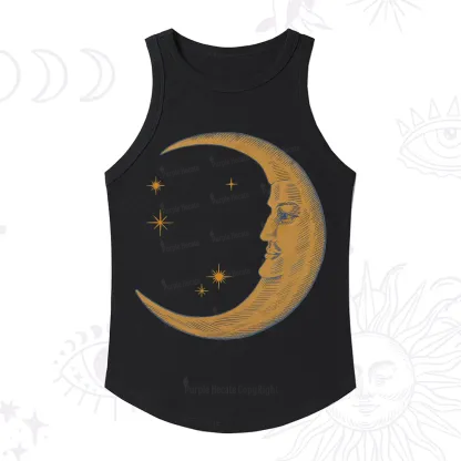 Purplehecate Celestial Moon Ribbed Tank Top