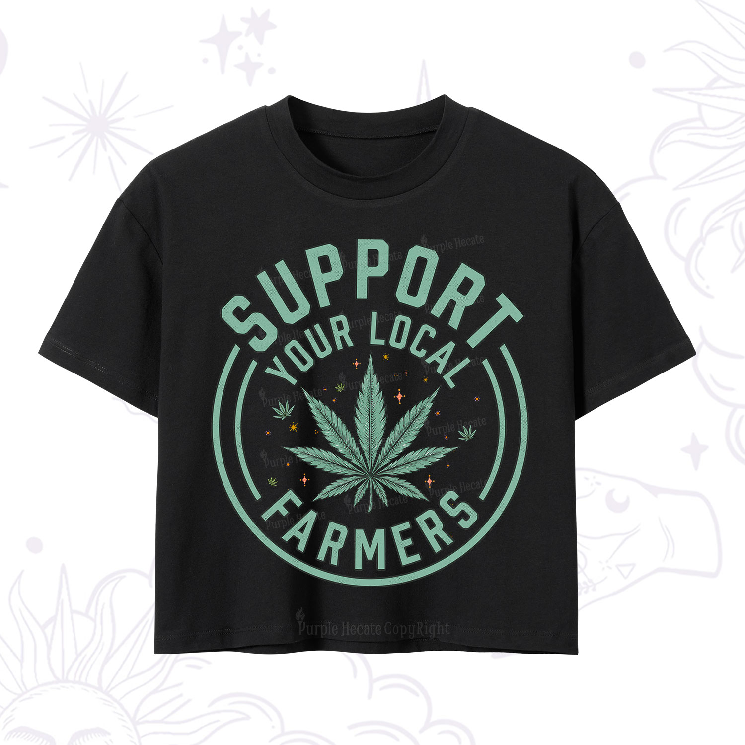 Purplehecate Support Your Local Farmers Crop T-Shirt