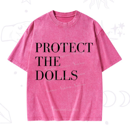 Purplehecate Protect The Dolls Washed T-Shirt