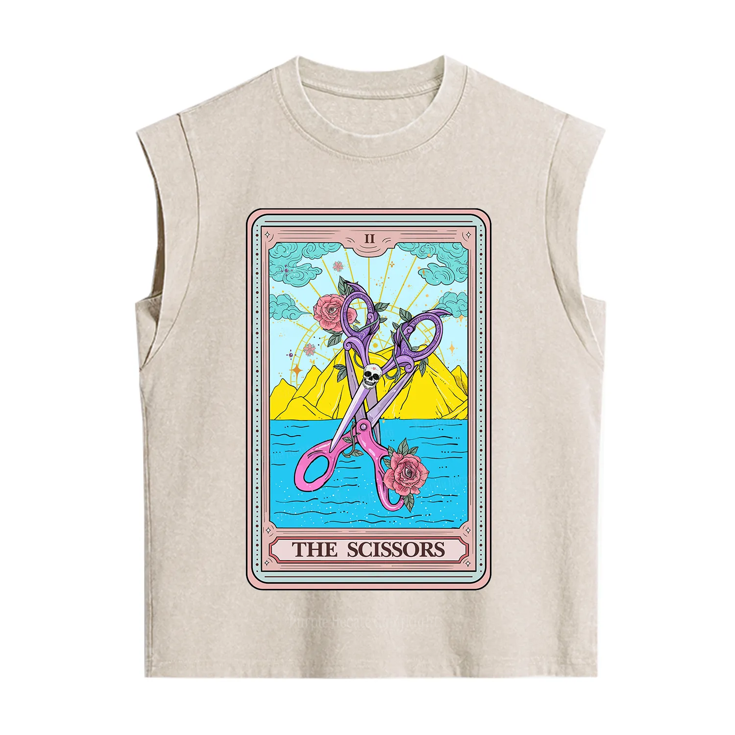 Purplehecate The Scissor Tarot Pride Vintage Washed Tank
