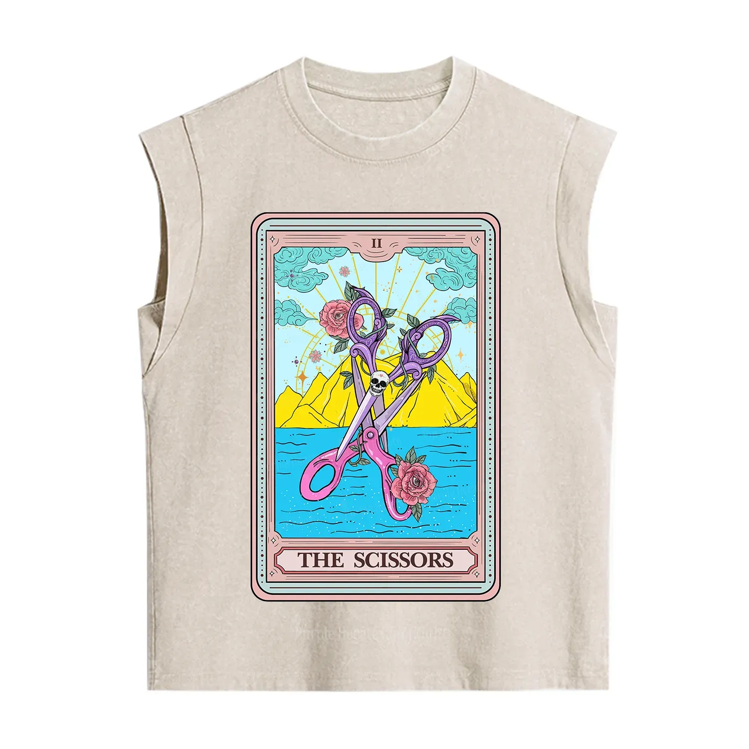 Purplehecate The Scissor Tarot Pride Vintage Washed Tank