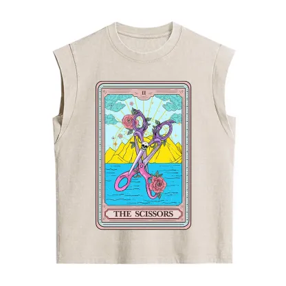 Purplehecate The Scissor Tarot Pride Vintage Washed Tank