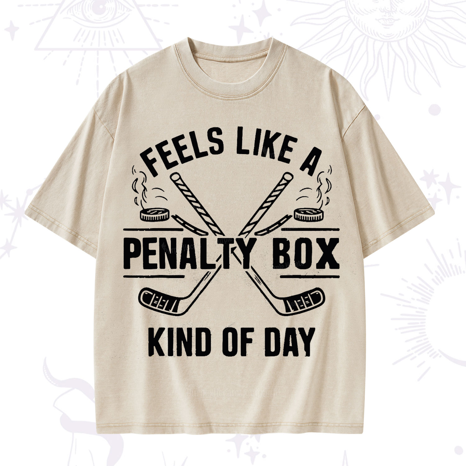 Purplehecate Feels Like A Penalty Box Kind Of Day Washed T-Shirt