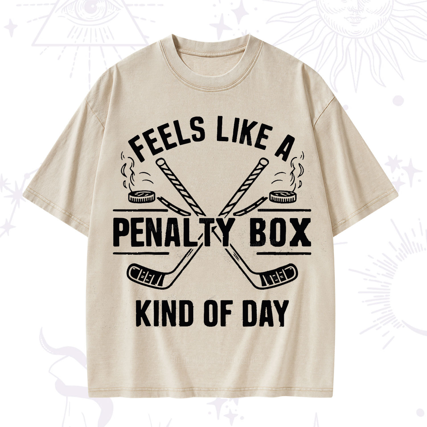Purplehecate Feels Like A Penalty Box Kind Of Day Washed T-Shirt