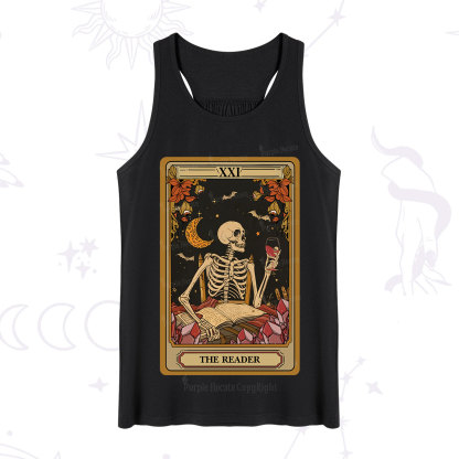 Purplehecate The Reader Tarot Skeleton Tank