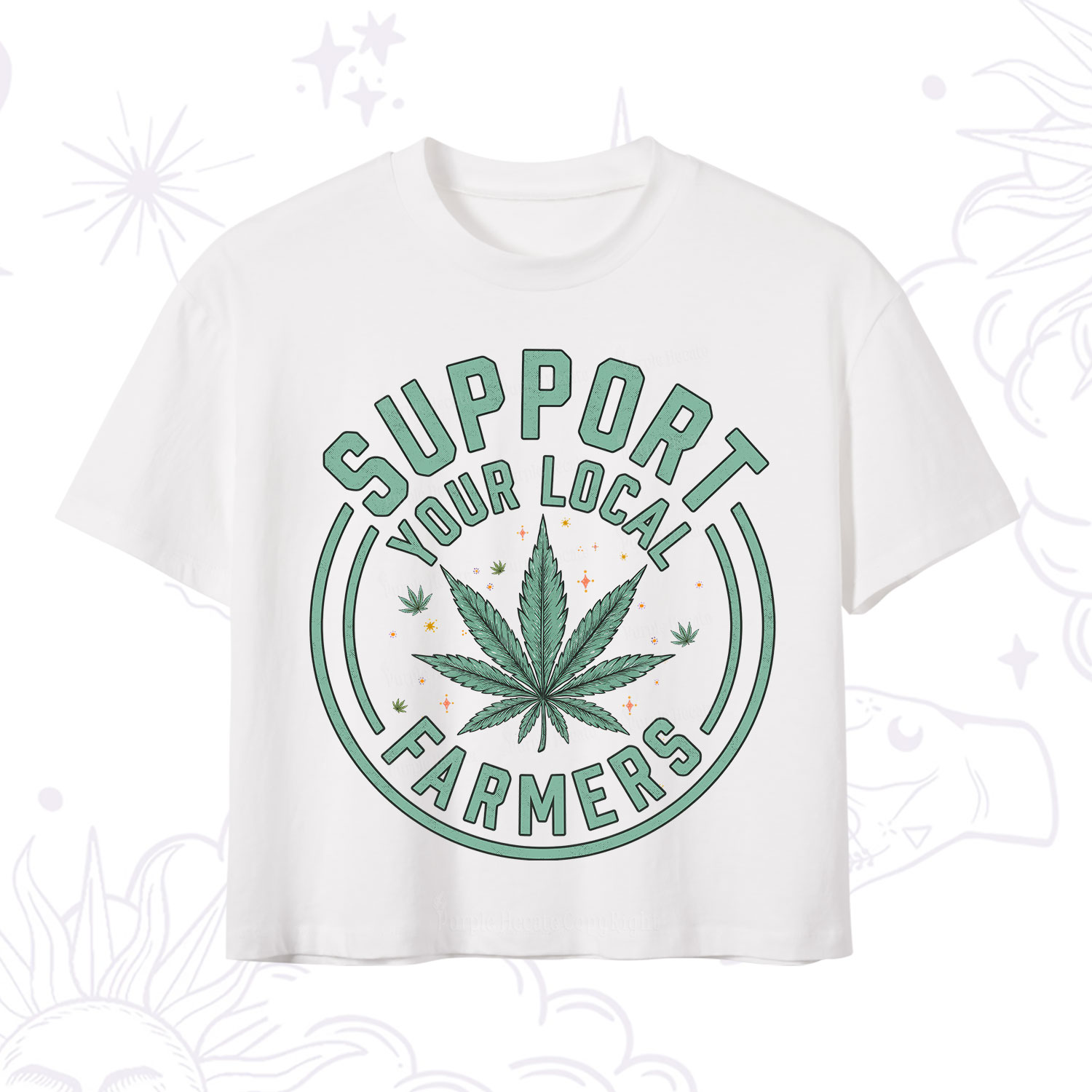 Purplehecate Support Your Local Farmers Crop T-Shirt