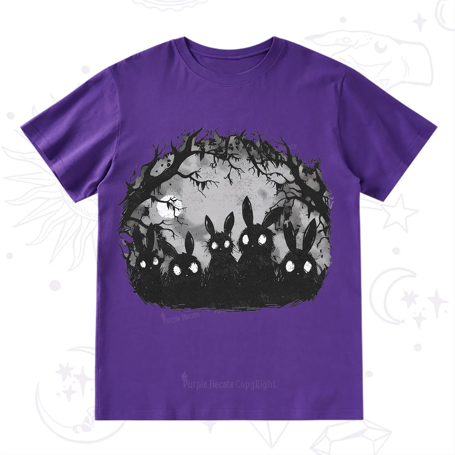 Purplehecate Creepy Weirdcore Bunny T-Shirt