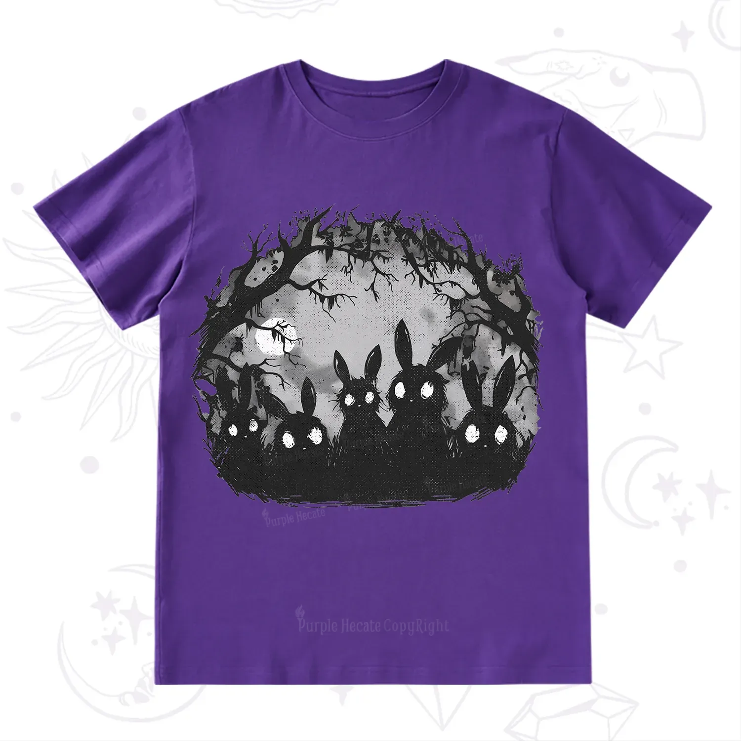 Purplehecate Creepy Weirdcore Bunny T-Shirt