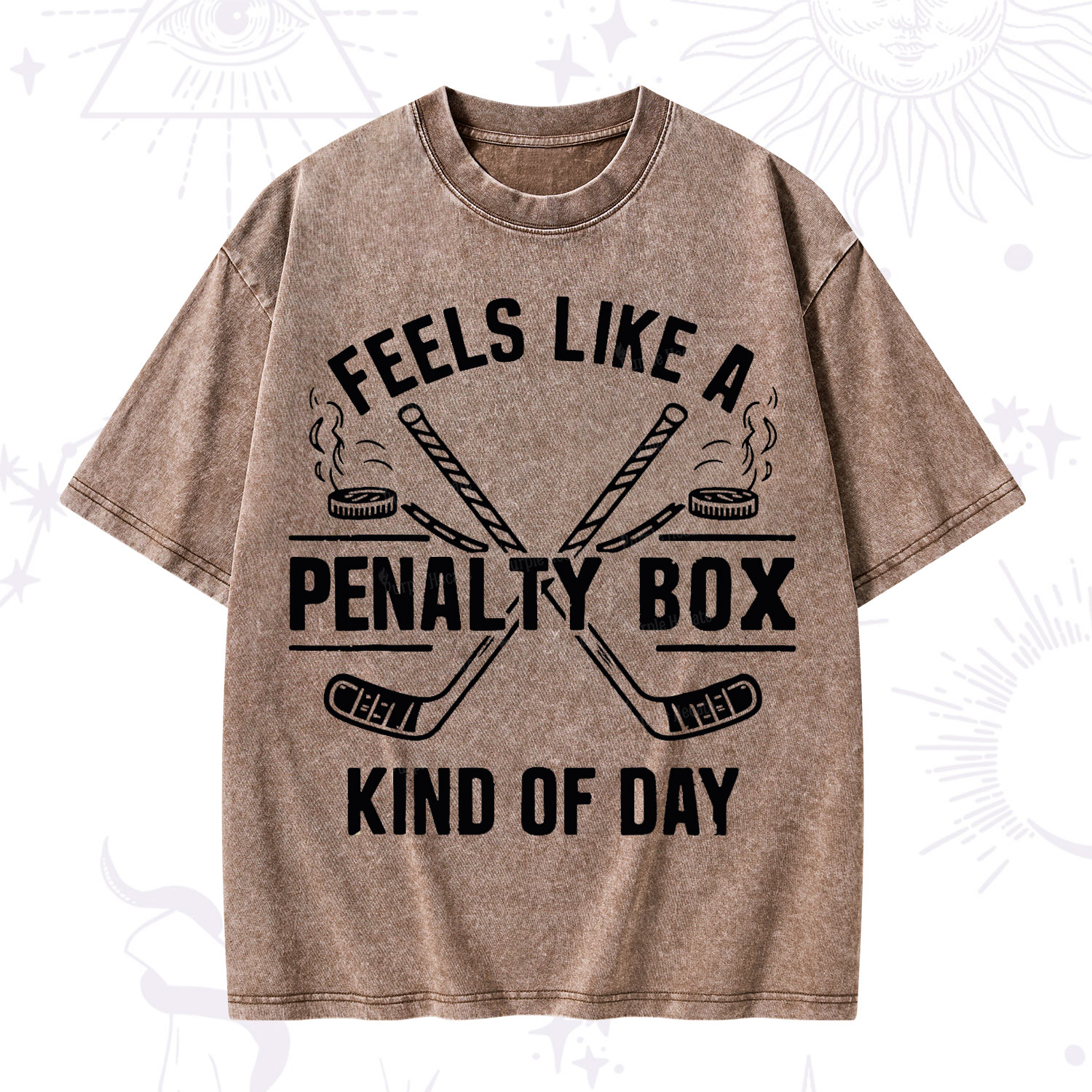 Purplehecate Feels Like A Penalty Box Kind Of Day Washed T-Shirt