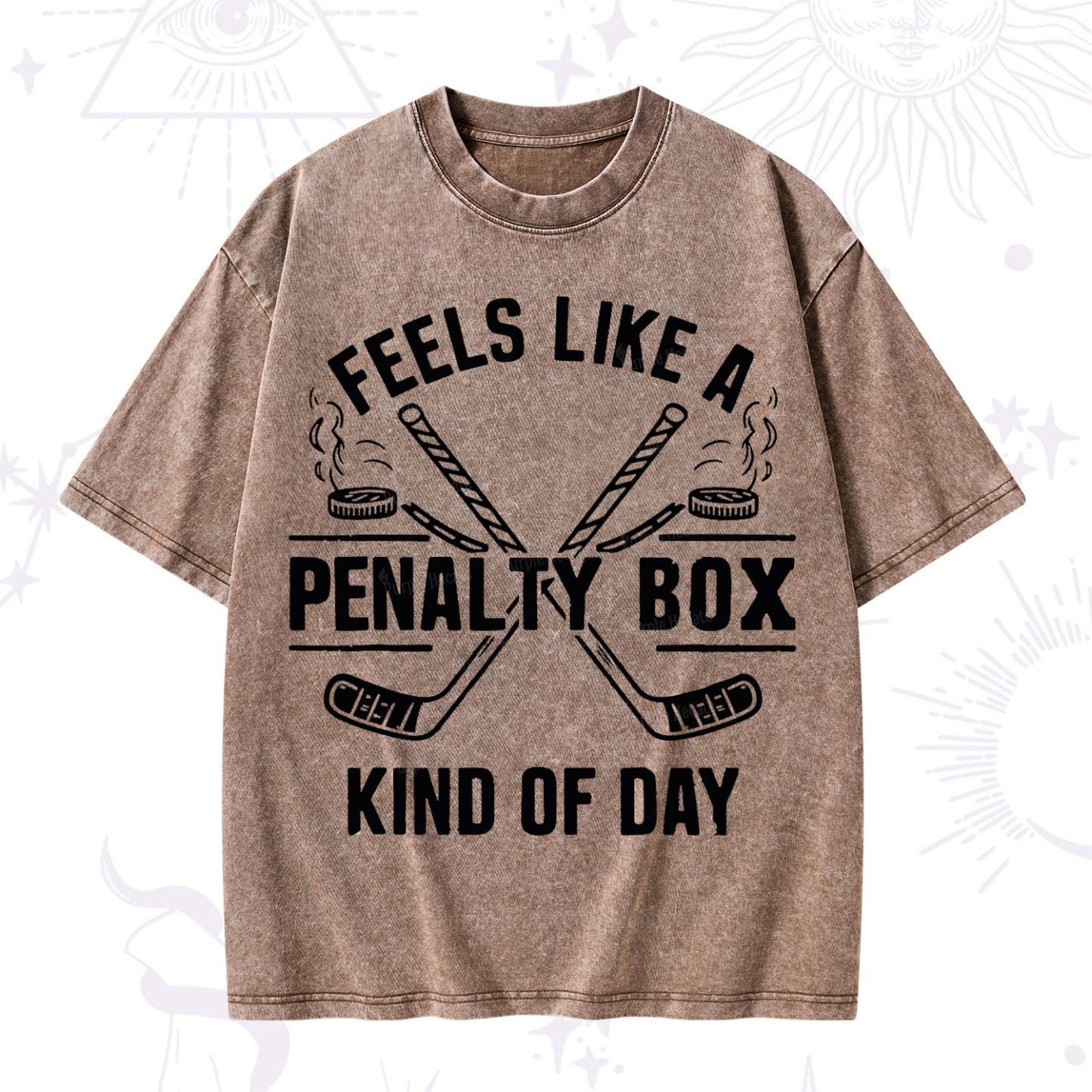Purplehecate Feels Like A Penalty Box Kind Of Day Washed T-Shirt