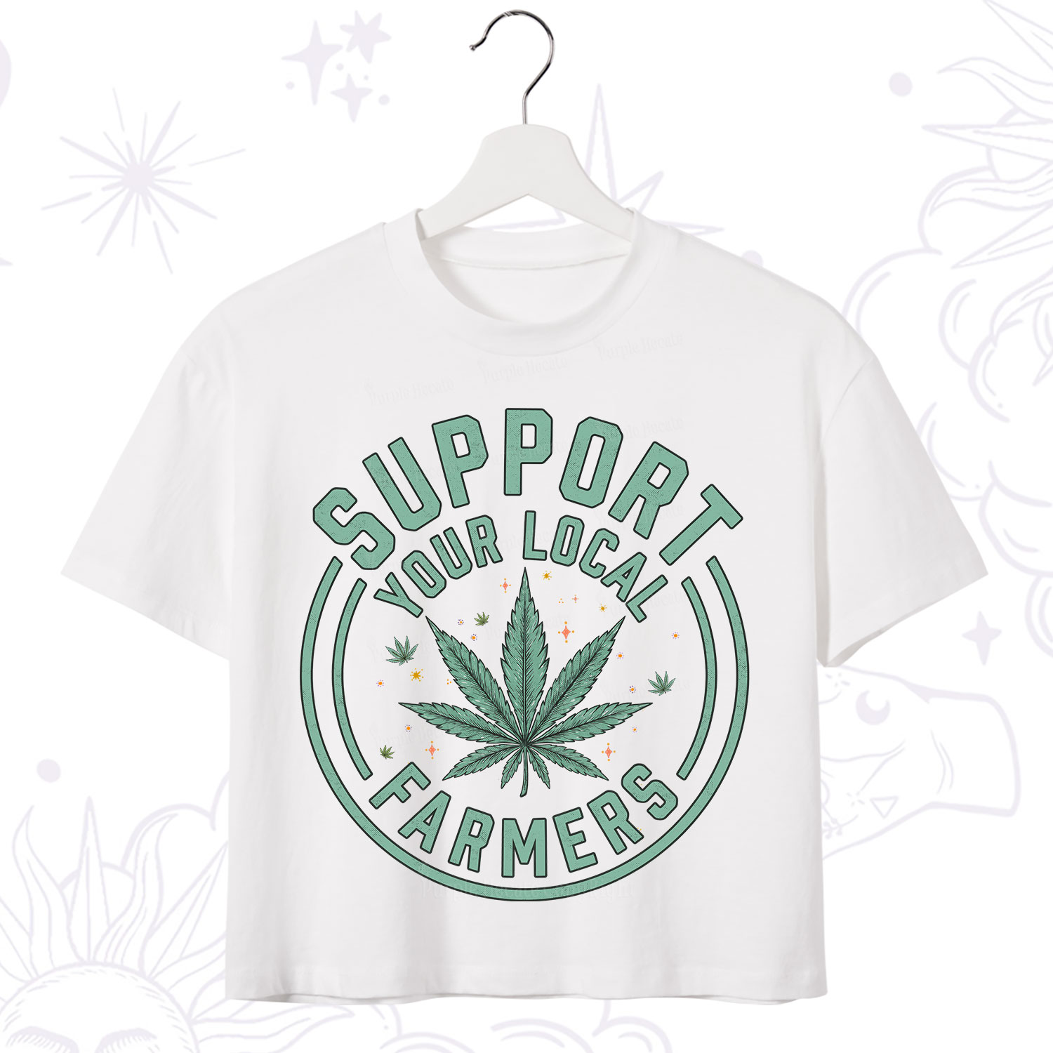 Purplehecate Support Your Local Farmers Crop T-Shirt