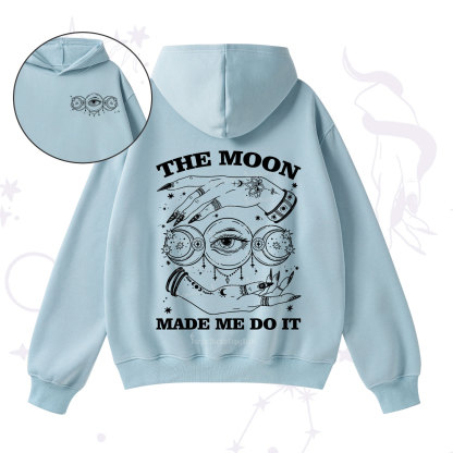 Purplehecate Funny The Moon Made Me Do It Fleece Hoodie Suit