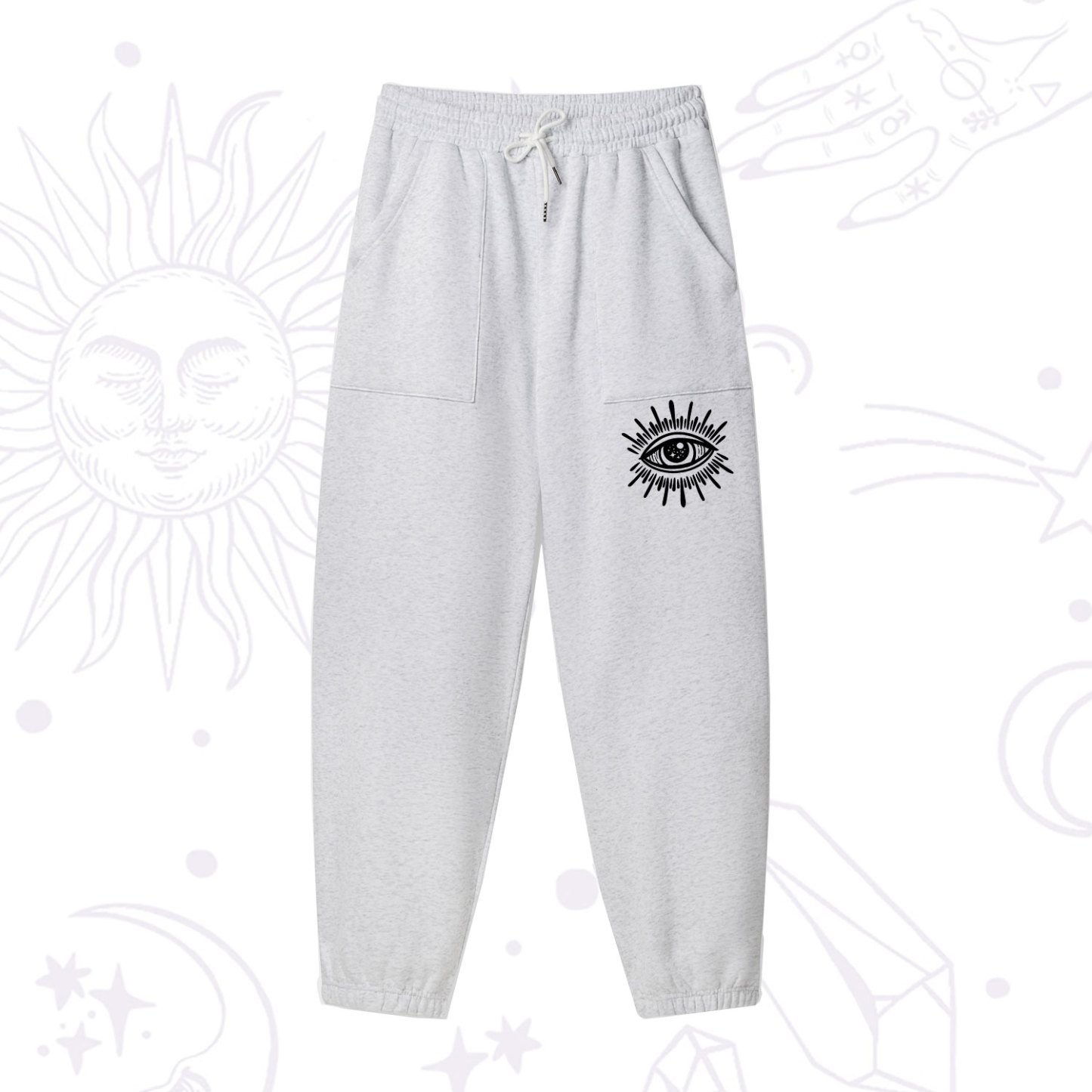 Purplehecate Evil Eye Fleece Sweatpants
