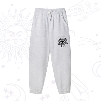 Purplehecate Evil Eye Fleece Sweatpants