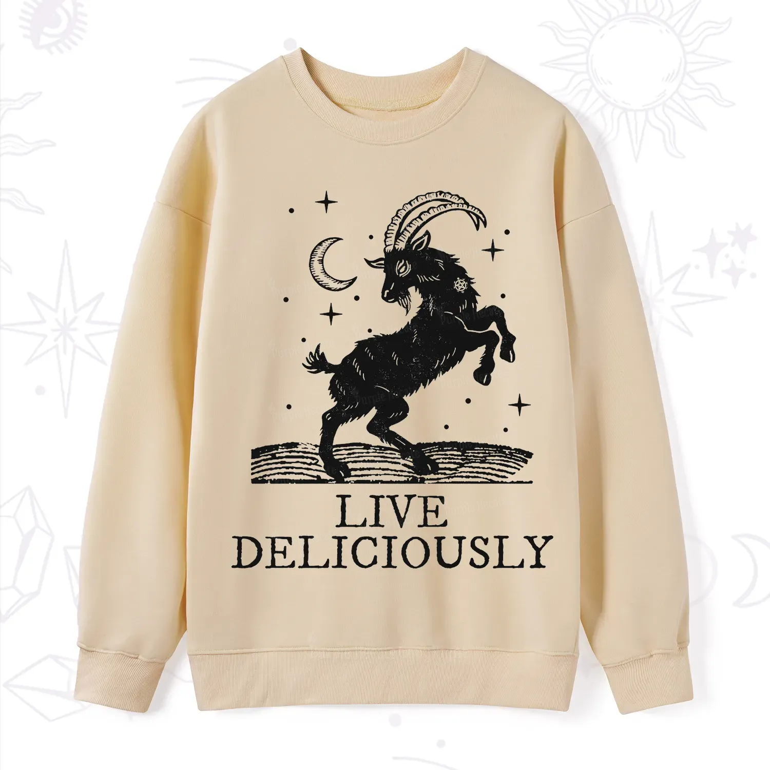 Purplehecate Live Deliciously Sweatshirt