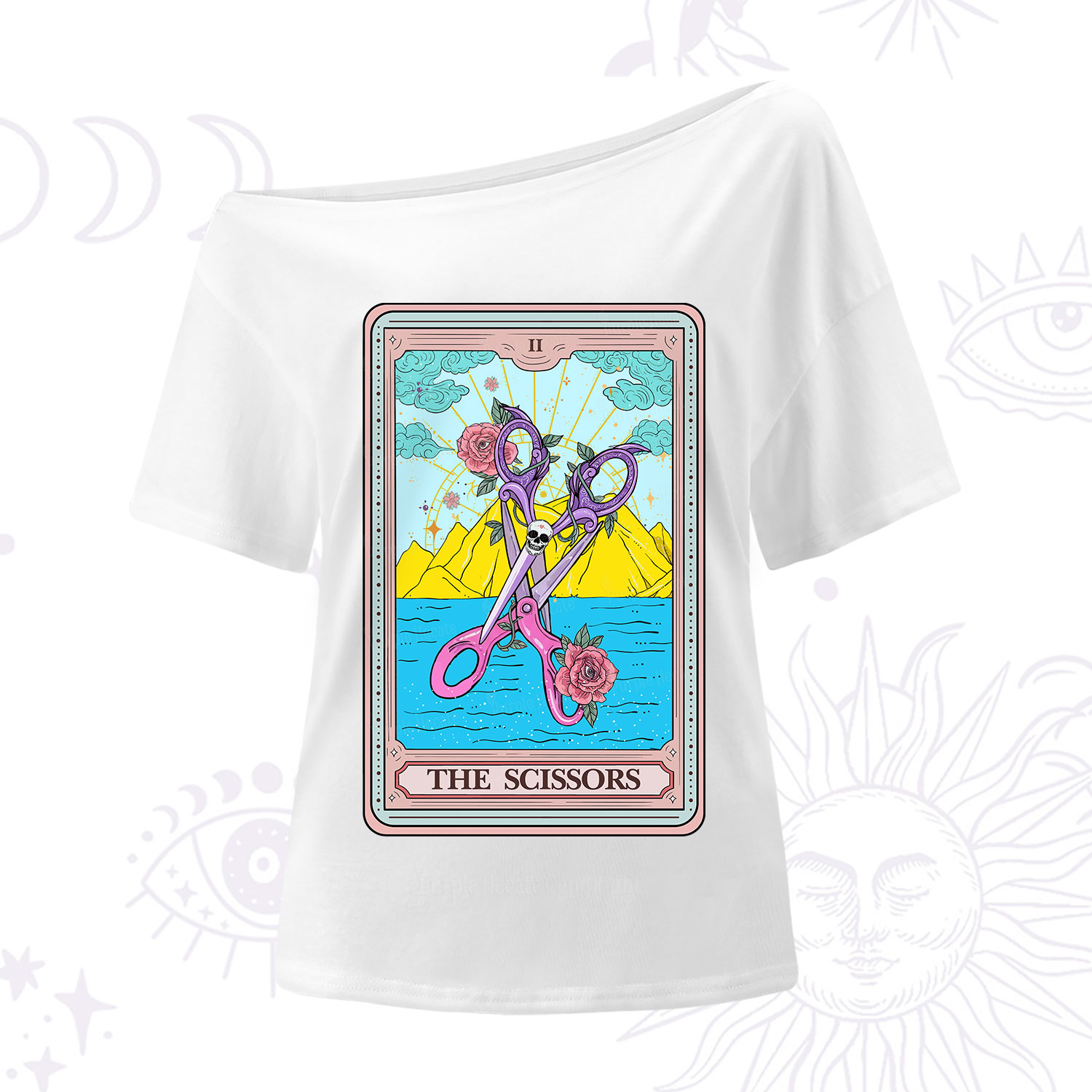 Purplehecate The Scissor Tarot Pride One Shoulder T-Shirt