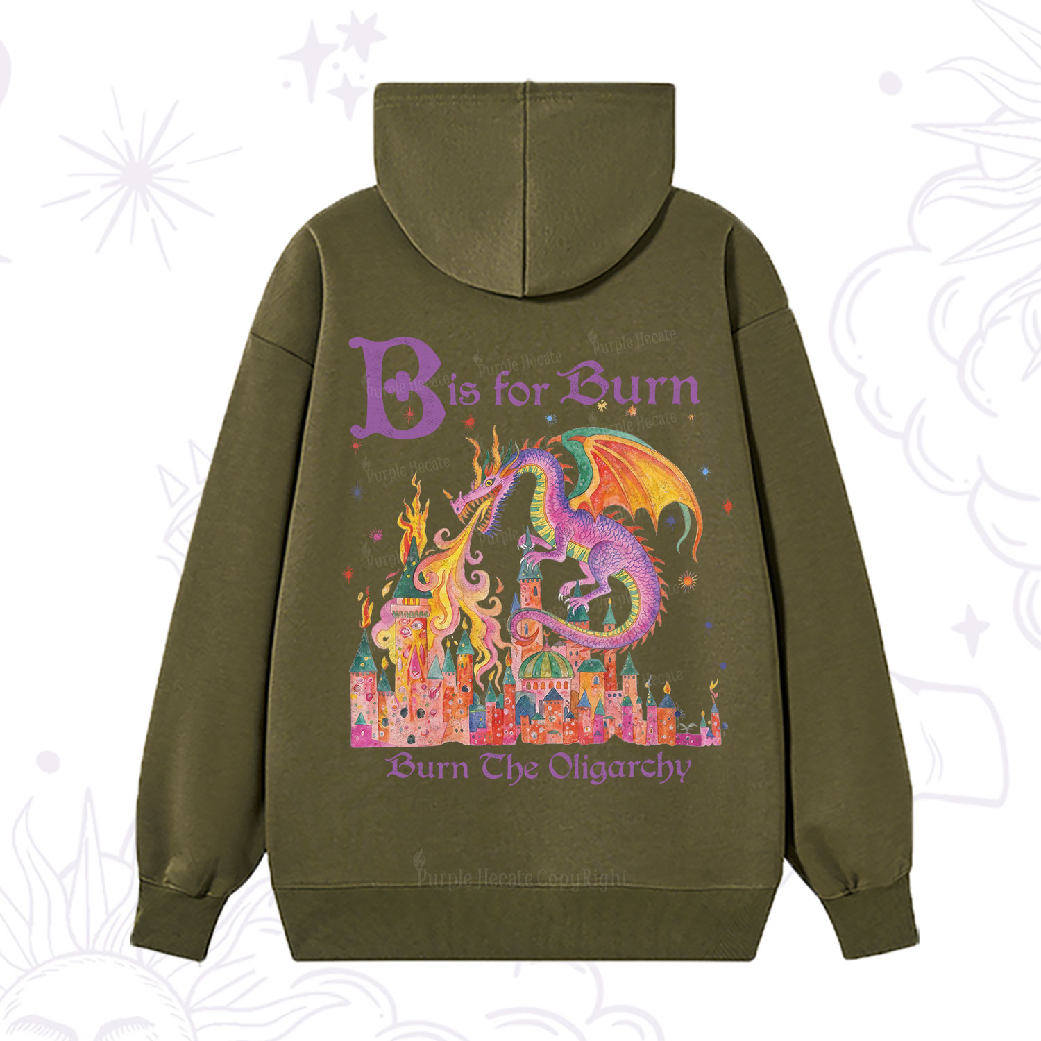 Purplehecate Burn The Oligarchy Hoodie