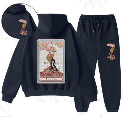 Purplehecate The Tea Food Tarot Fleece Hoodie Suit
