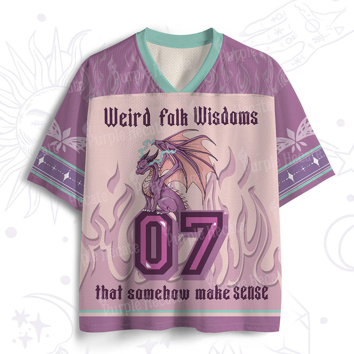 Purplehecate Weird Folk Wisdoms That Somehow Make Sense Mesh Jersey