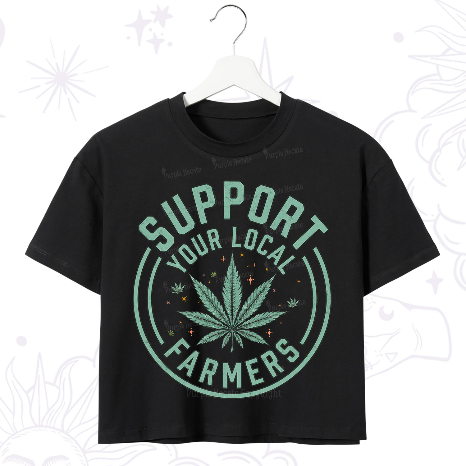 Purplehecate Support Your Local Farmers Crop T-Shirt