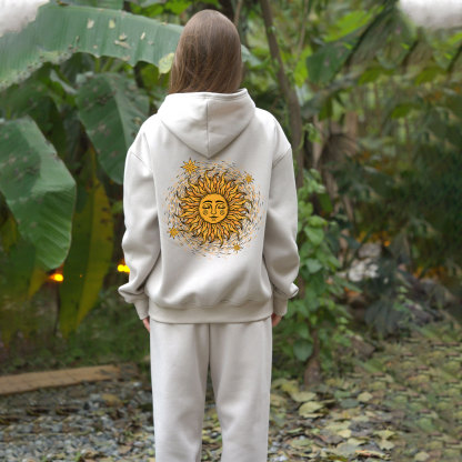 Purplehecate Celestial Sun Fleece Hoodie Suit