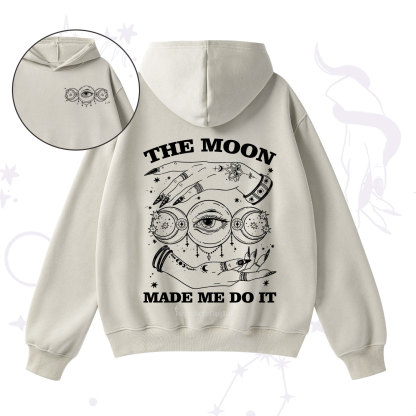 Purplehecate Funny The Moon Made Me Do It Fleece Hoodie Suit