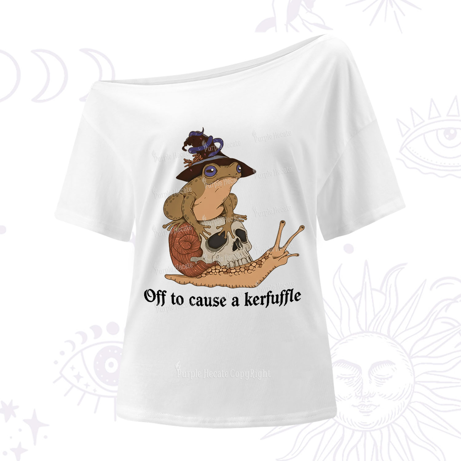 Purplehecate Off To Cause A Kerfuffle One Shoulder T-Shirt