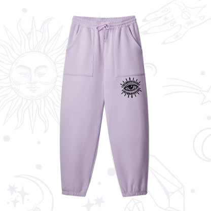 Purplehecate Evil Eye Fleece Sweatpants