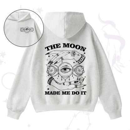 Purplehecate Funny The Moon Made Me Do It Fleece Hoodie Suit