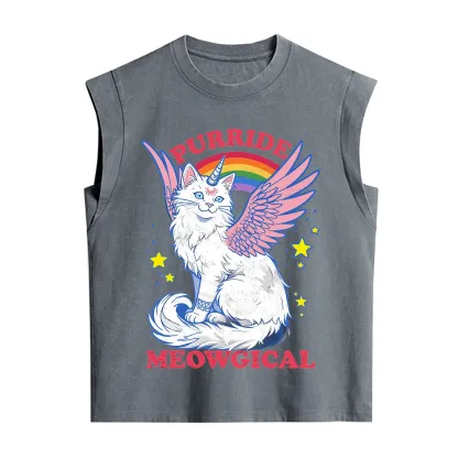 Purplehecate Purride Meowgical Vintage Washed Tank