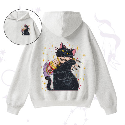 Purplehecate Feral Cat Fleece Hoodie Suit